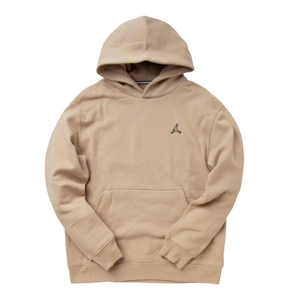 Jordan Essential Fleece Hoodie Beige Men's Large Pullover